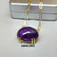 Natural Amethyst Gold Necklace