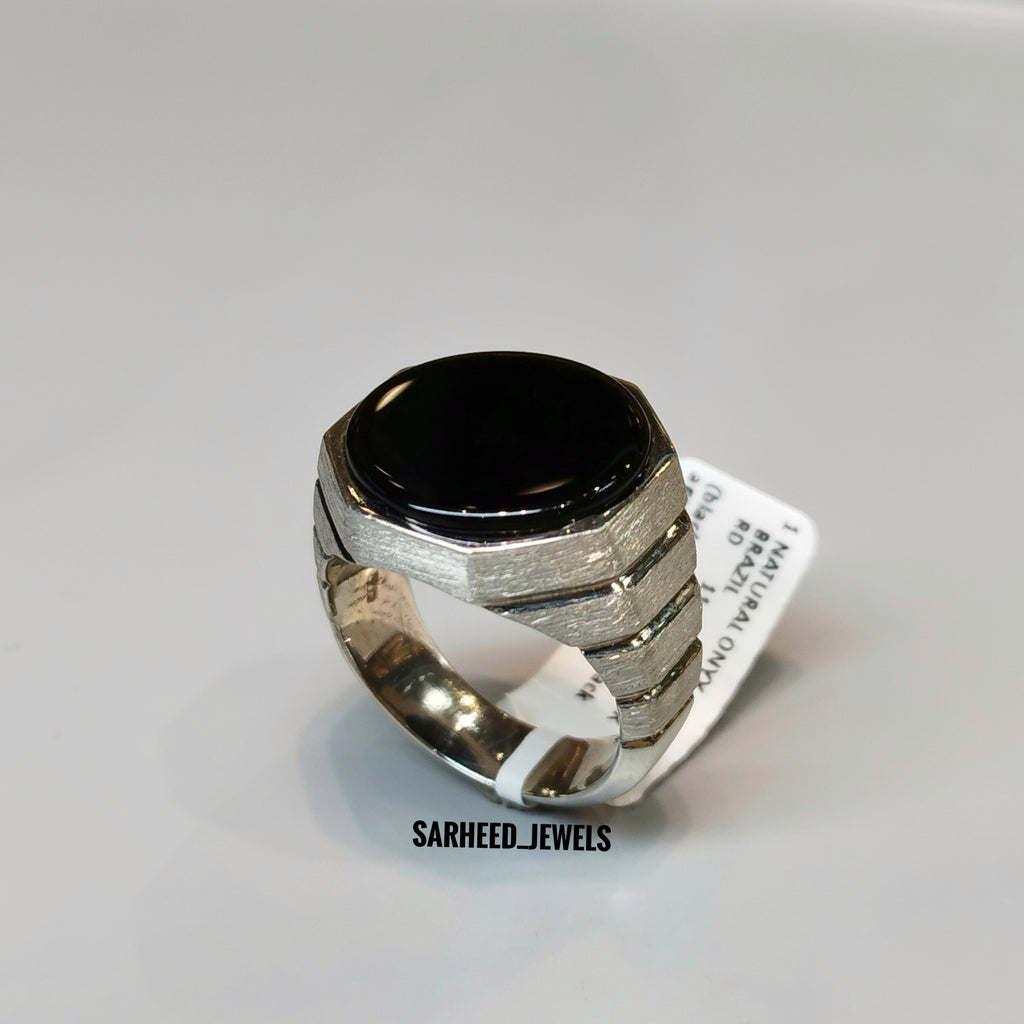Natural Onyx Men Ring