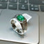 Natural Emerald and Diamond Men Ring