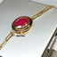 Natural Ruby Gold Bracelet