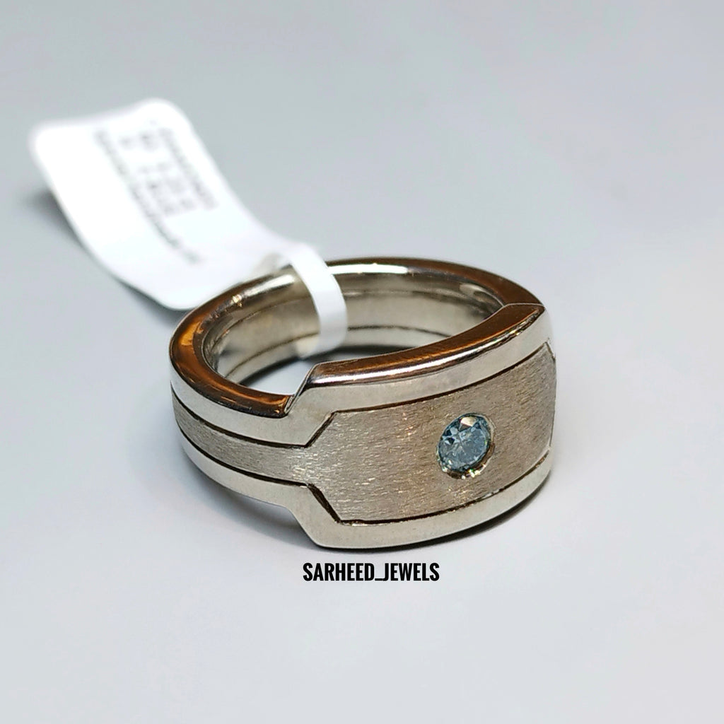 Blue Diamond Men Ring