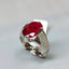 Natural Ruby and Diamond Men Ring