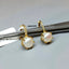 Cultured Pearls and Diamond Gold Earrings