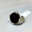 Natural Black Onyx and Diamond Men Ring