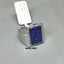 Natural Lapis Lazuli and Diamond Men Ring