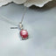 Natural Star Ruby and Diamond Gold Necklace