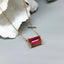 Natural Ruby Gold Necklace