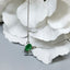 Natural Emerald White Gold Necklace