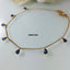 Natural Sapphire Choker Gold Necklace