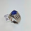 Natural Sapphire and Diamond Men Ring
