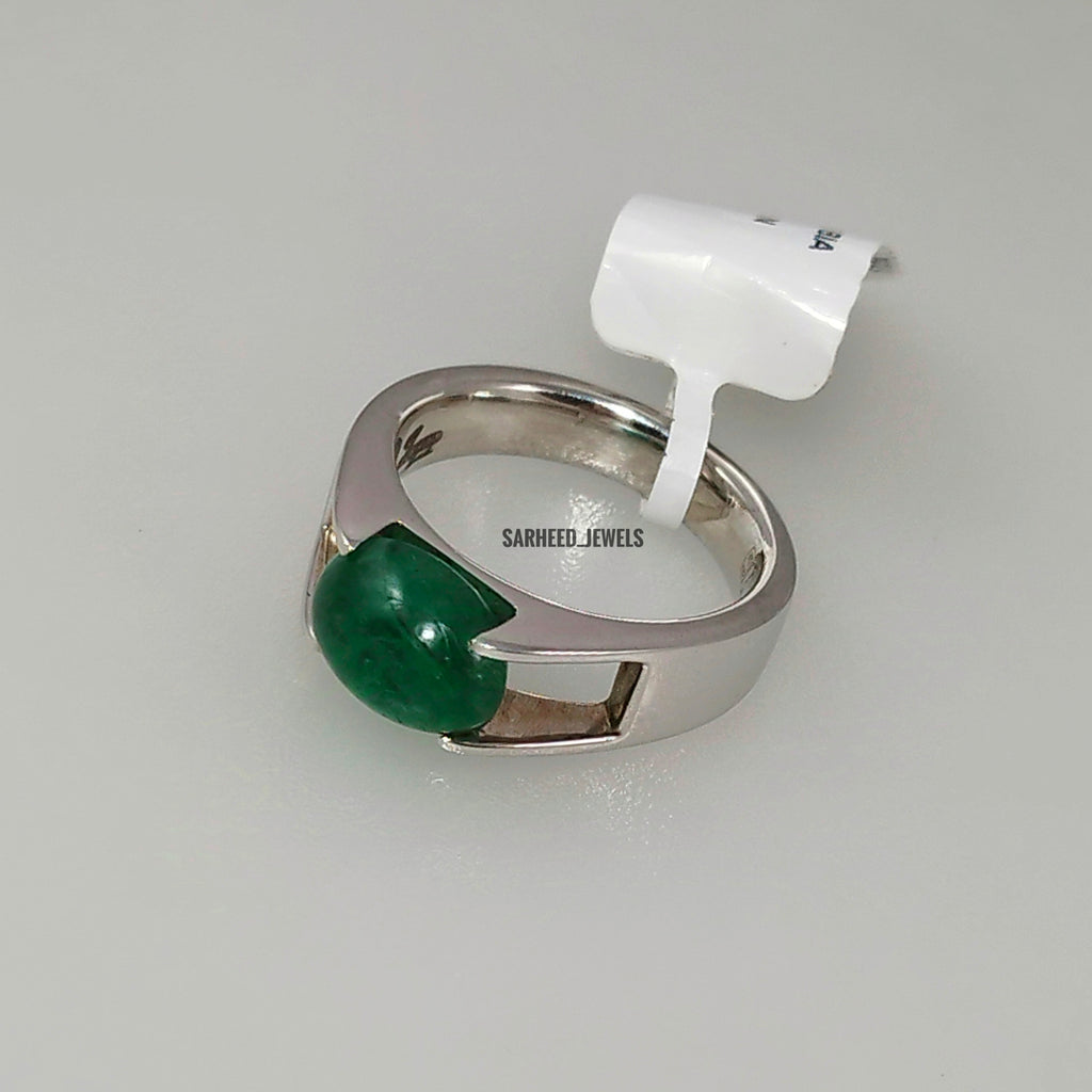 Natural Emerald Men Ring