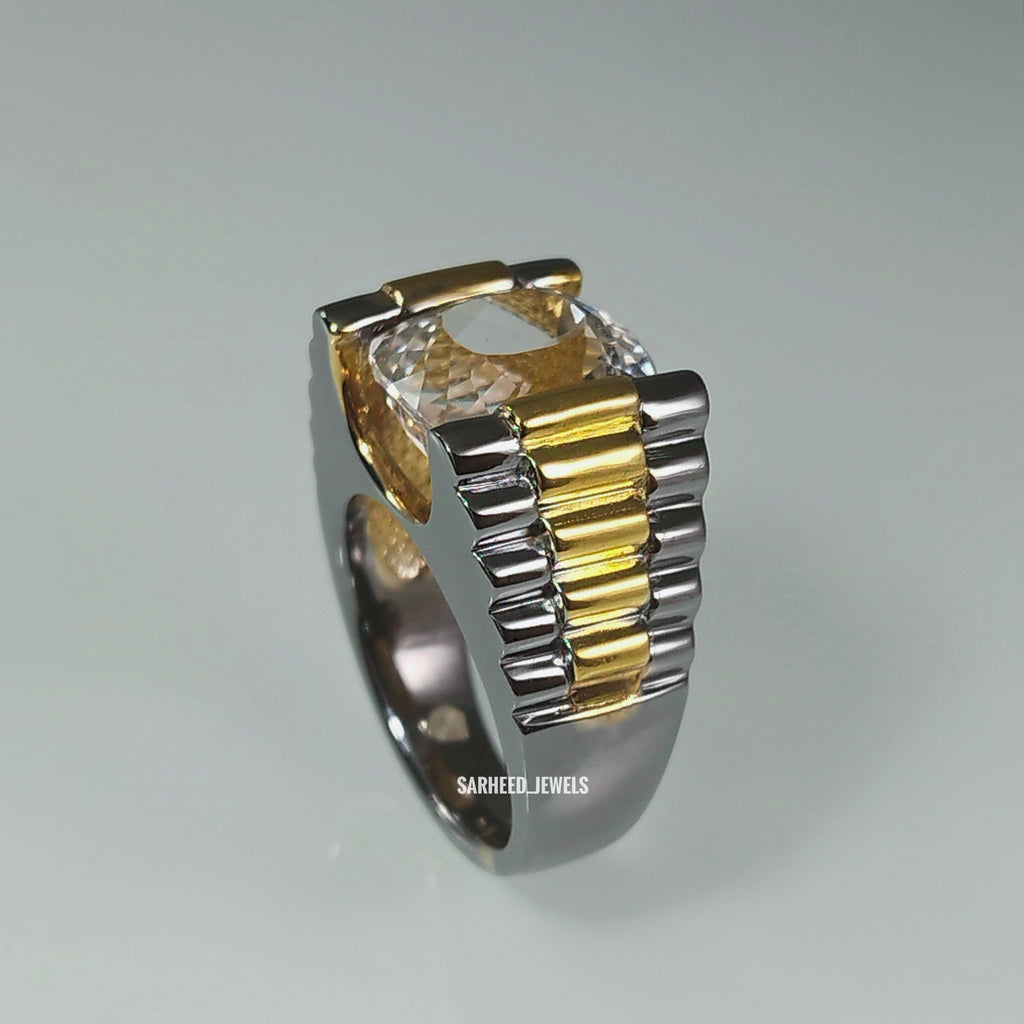 Natural Topaz Men Ring