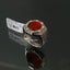 Natural Agate and Diamond Men Ring