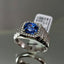 Natural Blue Sapphire and Diamond Men Ring
