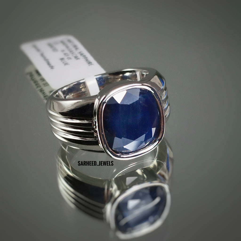 Natural Sapphire Men Ring