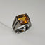 Natural Honey-Color Citrine Men Ring