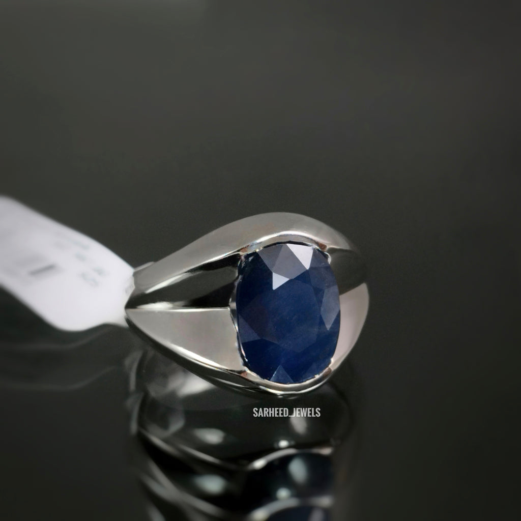 Natural Sapphire Men Ring
