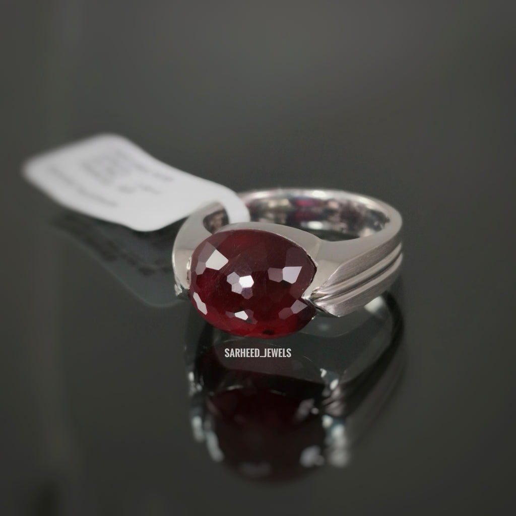 Natural Ruby Men Ring