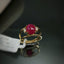 Natural Ruby and Diamond Gold Ring