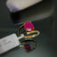Natural Ruby Gold Ring