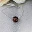 Natural Agate White Gold Necklace