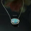 Natural Opal and Diamond White Gold Necklace