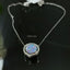 Natural Opal and Diamond White Gold Necklace