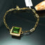 Natural Tourmaline Gold Bracelet
