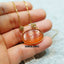 Natural Agate and Brown Diamond Gold Necklace