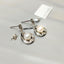 Cultured Pearls and Diamond Gold Earrings