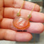 Natural Agate and Diamond Gold Necklace