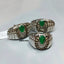 Natural Emerald and Diamond Cufflinks