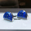 Natural Lapis Lazuli and Diamond Cufflinks