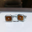 Diamond Steel Cufflinks