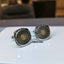 Diamond Steel Cufflinks