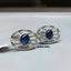 Natural Sapphire and Diamond Cufflinks