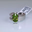 Natural Peridot and Diamond Men Ring