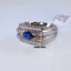 Natural Sapphire and Diamond Men Ring