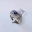 Natural Sapphire and Diamond Men Ring