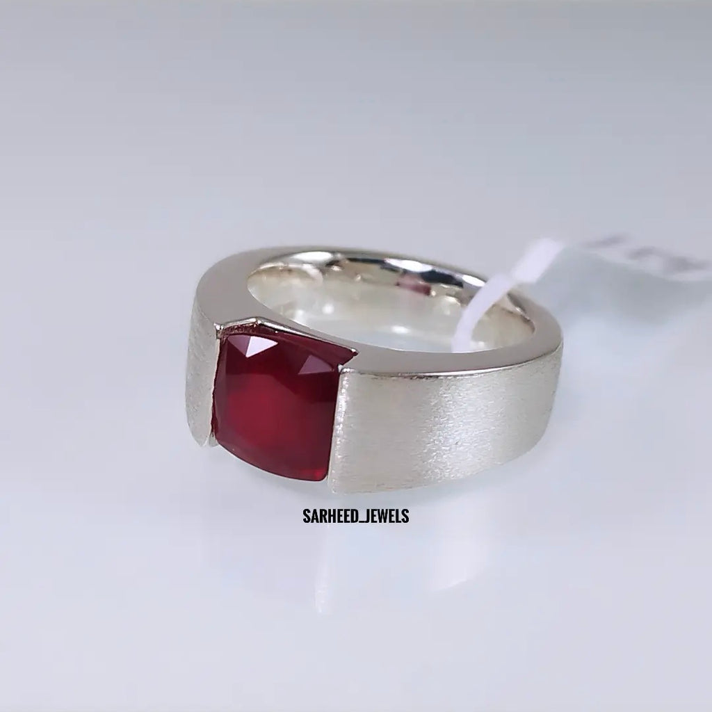 Natural Ruby Men Ring