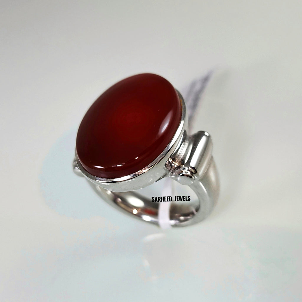 Natural Agate Men Ring