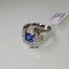 Unheated Sapphire and Diamond Men Ring