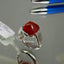 Natural Spessartite Garnet Men Ring