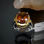 Natural Honey-Color Citrine Men Ring