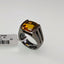 Natural Honey-Color Citrine Men Ring