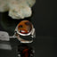 Natural Agate and Diamond Men Ring
