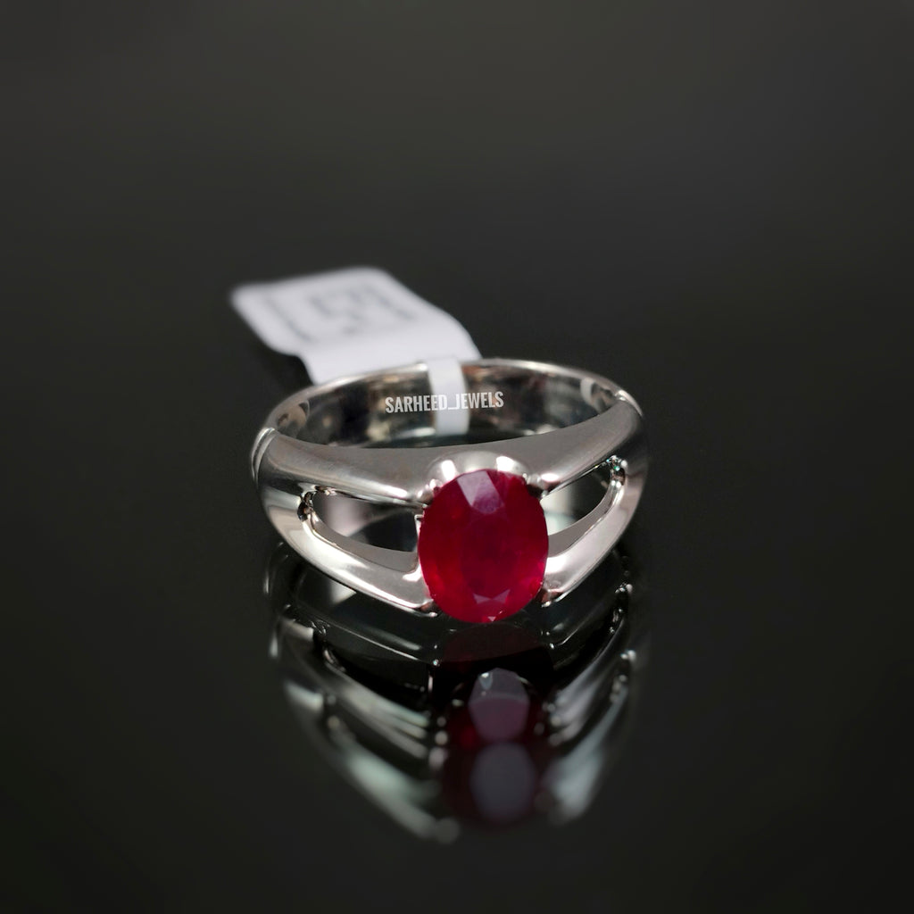Natural Ruby Men Ring