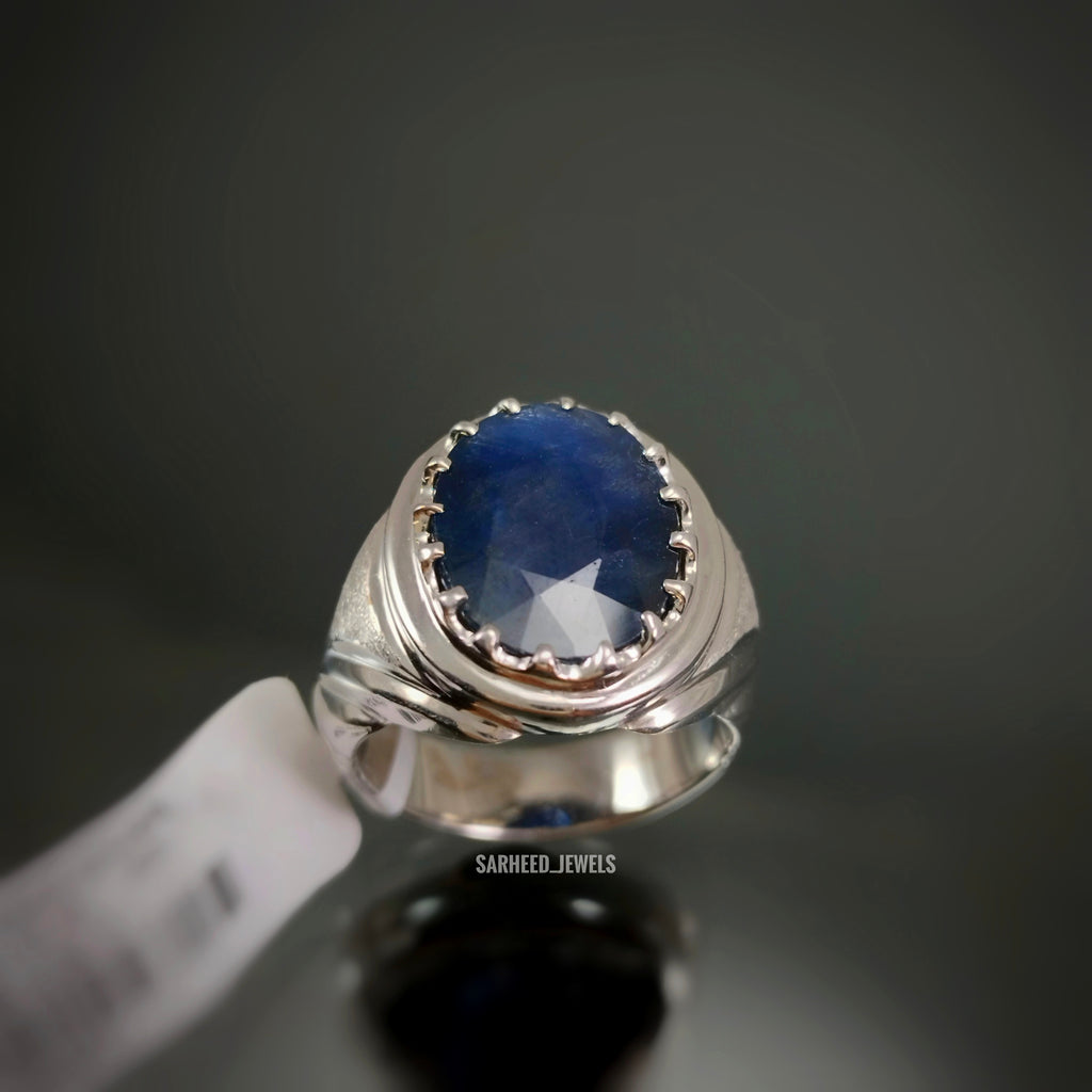 Natural Sapphire Men Ring