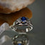 Natural Sapphire and Diamond Men Ring