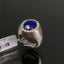 Natural Sapphire and Cubic Zircon Men Ring